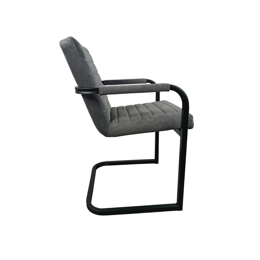 Pelēks ēdamistabas krēsls BART