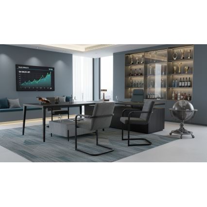 Pelēks ēdamistabas krēsls BART