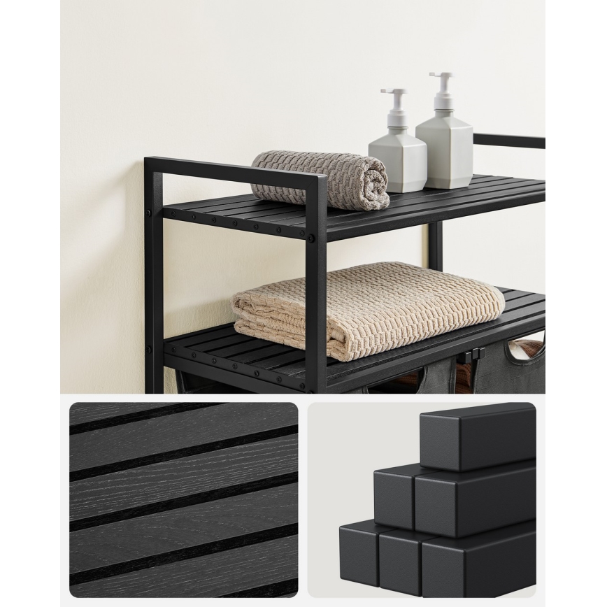 Pelēks veļas grozs REX