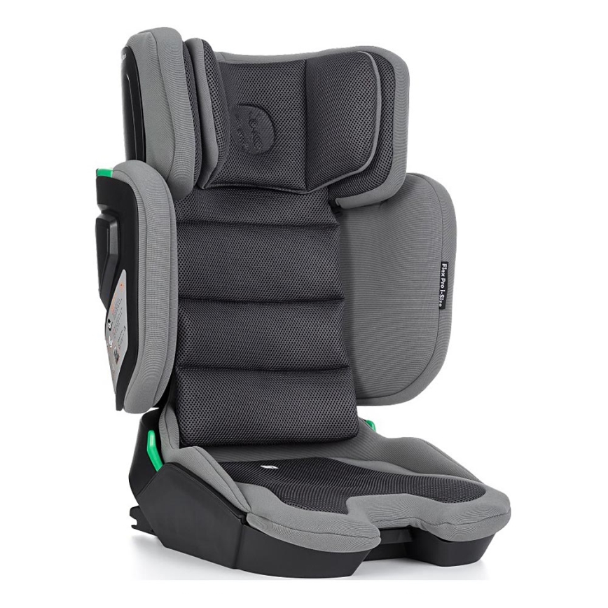 PETITE&MARS - Autokrēsliņš FLEX PRO i-Izmērs 100-150 cm (15-36 kg) pelēka