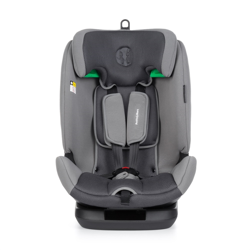 PETITE&MARS - Autokrēsliņš PRIME PRO i-Izmērs 76-150 cm (9-36 kg) pelēka