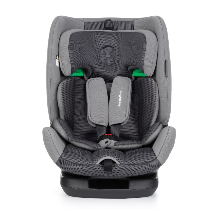PETITE&MARS - Autokrēsliņš PRIME PRO i-Izmērs 76-150 cm (9-36 kg) pelēka