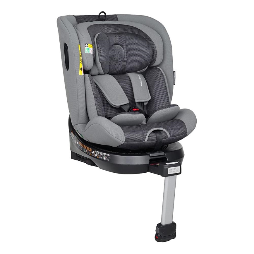 PETITE&MARS - Autokrēsliņš TWISTGUARD PRO i-Izmērs 40-150 cm (0-36 kg) pelēka