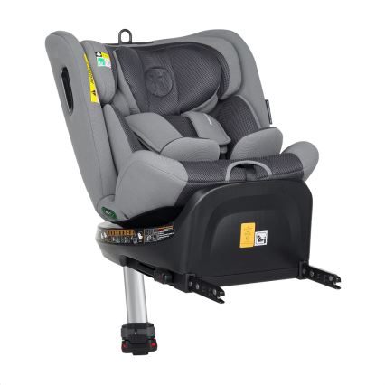 PETITE&MARS - Autokrēsliņš TWISTGUARD PRO i-Izmērs 40-150 cm (0-36 kg) pelēka