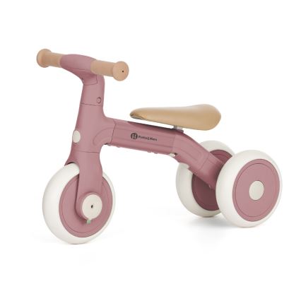 PETITE&MARS - Bērnu balansa ritenis 3 vienā BINGO Dusty Rose