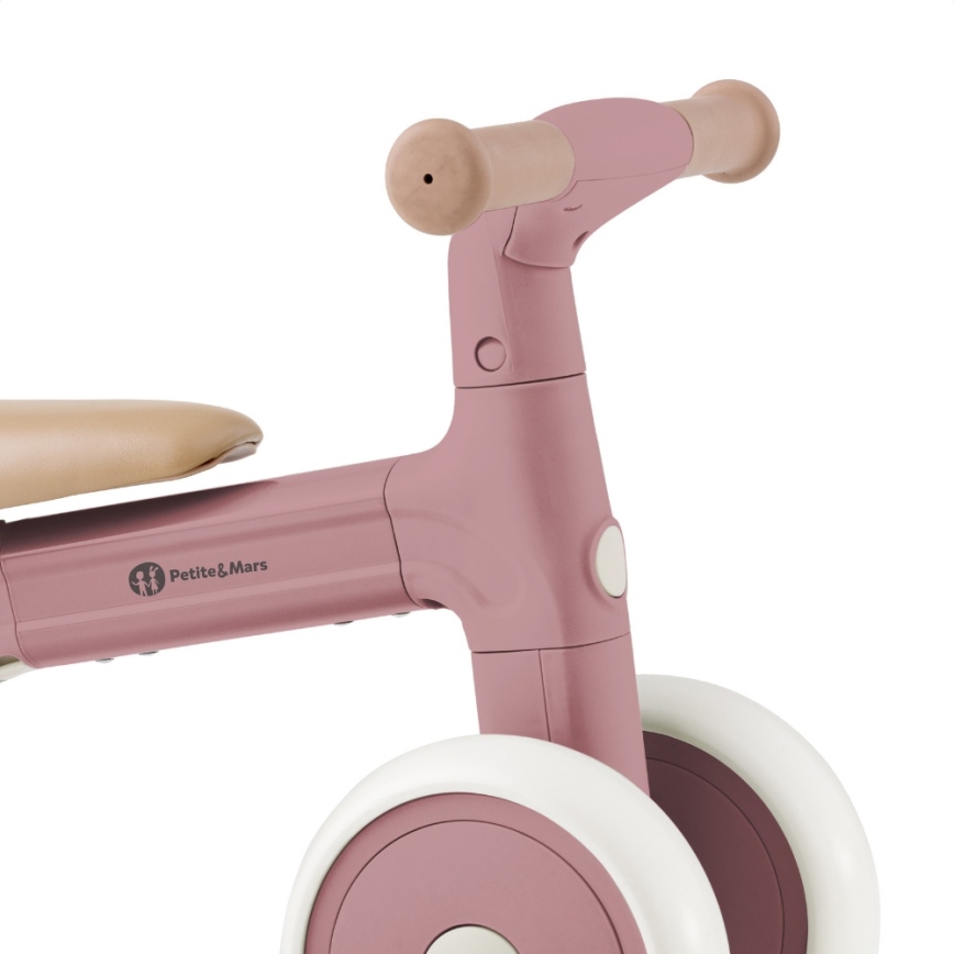 PETITE&MARS - Bērnu balansa ritenis 3 vienā BINGO Dusty Rose