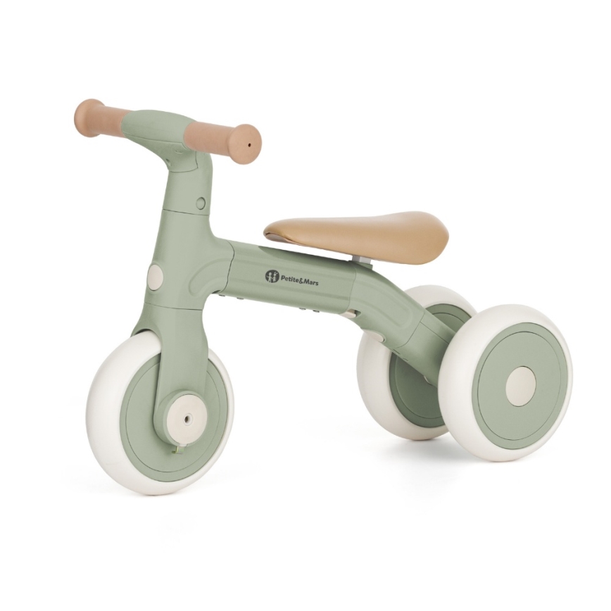 PETITE&MARS - Bērnu balansvelosipēds 3 vienā BINGO Sage Leaf