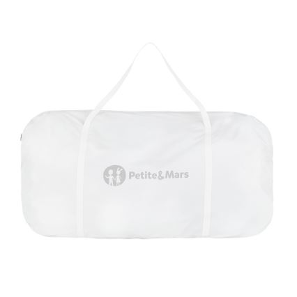 PETITE&MARS - Bērnu gultiņa 2in1 GLORY pelēka
