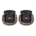 PETITE&MARS - Bērnu ratu cimdi FURRY Forever Black