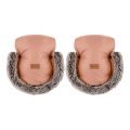 PETITE&MARS - Bērnu ratu cimdi FURRY Pastel Peach