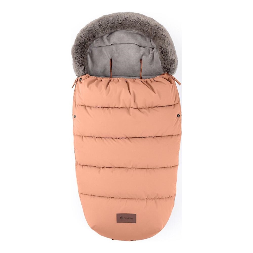 PETITE&MARS - Bērnu ratu maiss 4in1 COMFY Pastel Peach oranža