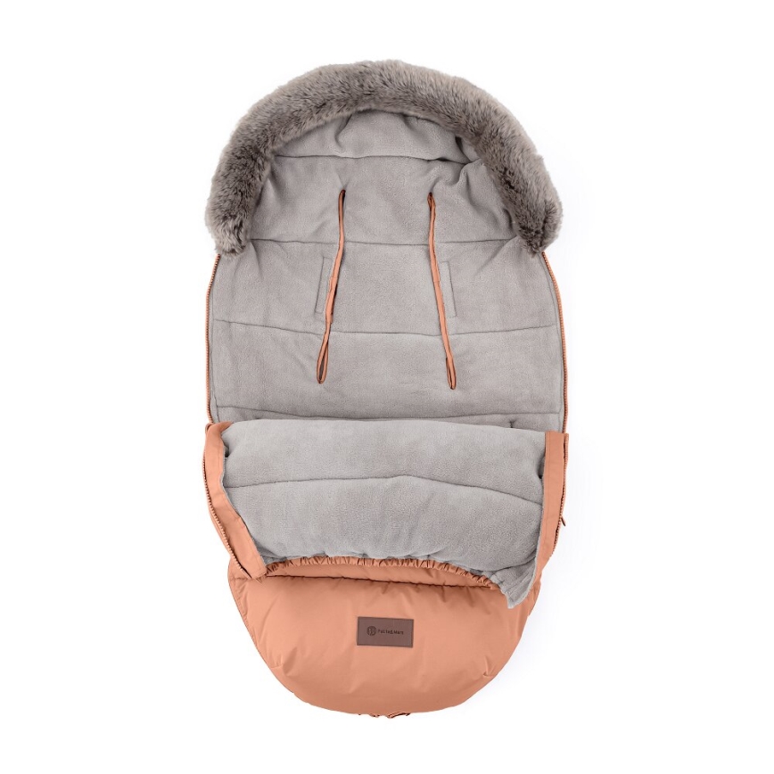 PETITE&MARS - Bērnu ratu maiss 4in1 COMFY Pastel Peach oranža