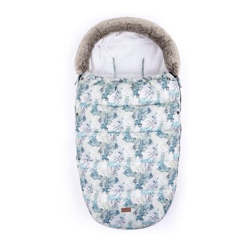 PETITE&MARS - Bērnu ratu maiss 4in1 COMFY zils/balts