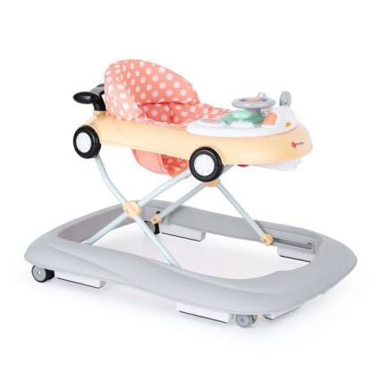 PETITE&MARS - Bērnu staigulītis ar mūziku CABRIO 2xAA oranža