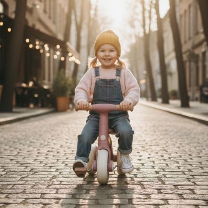 PETITE&MARS - Bērnu trīsritenis 3 vienā BINGO Dusty Rose