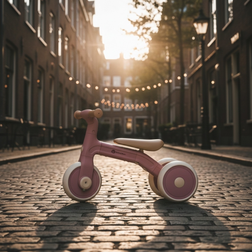 PETITE&MARS - Bērnu trīsritenis 3 vienā BINGO Dusty Rose