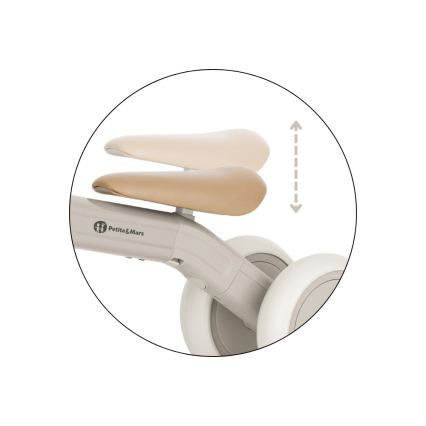 PETITE&MARS - Bērnu trīsritenis 3 vienā BINGO Ivory White