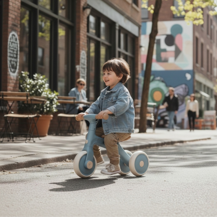 PETITE&MARS - Bērnu trīsritenis 3 vienā BINGO Stering Blue