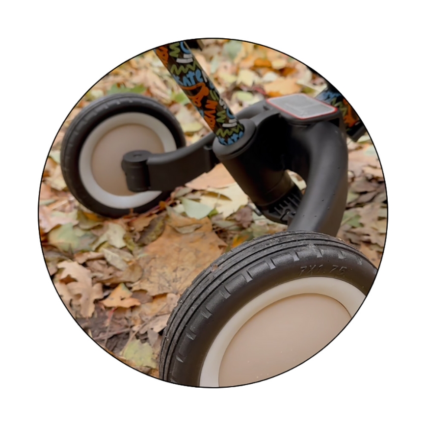 PETITE&MARS - Bērnu trīsritenis 5-in-1 TURBO LIMITED City Beat