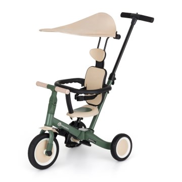 PETITE&MARS - Bērnu trīsritenis 5-in-1 TURBO PLUS Miglainzaļš