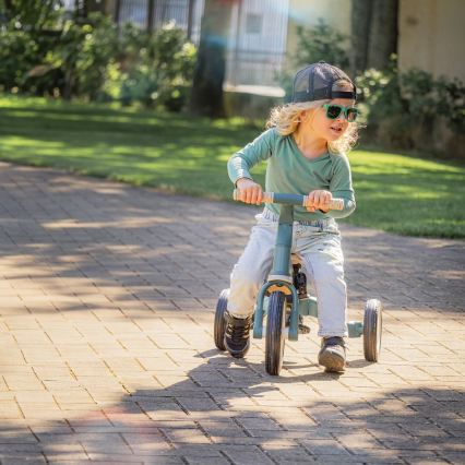 PETITE&MARS - Bērnu trīsritenis 5-in-1 TURBO PLUS Miglainzaļš