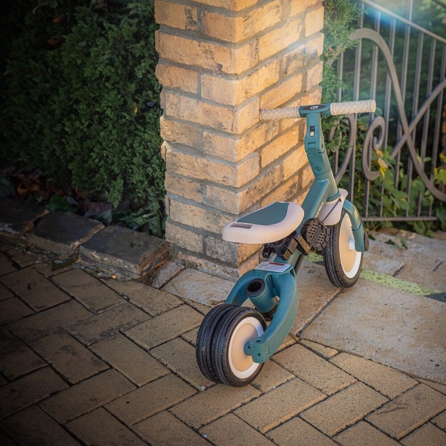 PETITE&MARS - Bērnu trīsritenis 5-in-1 TURBO PLUS Miglainzaļš