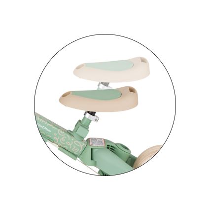 PETITE&MARS - Bērnu trīsritenis 5 vienā TURBO LIMITED Green Twist