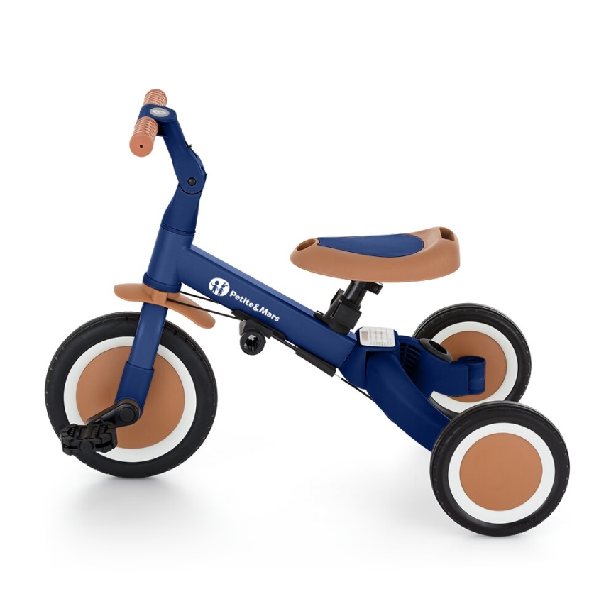 PETITE&MARS - Bērnu trīsritenis 5in1 TURBO Enigmatic Blue