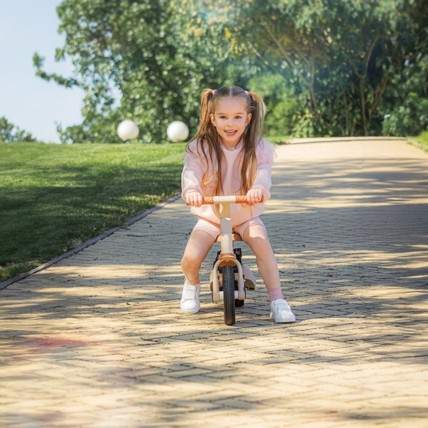 PETITE&MARS - bērnu trīsritenis 5‑in‑1 TURBO PLUS Desert Sand