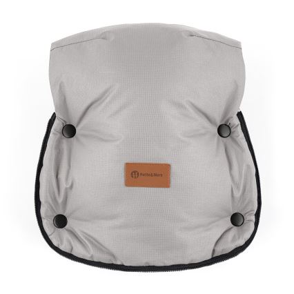 PETITE&MARS-KOMPLEKTS Bērnu ratu maiss 4in1 ARCTIC + stroller roka muffs FURRY Champagne Shower