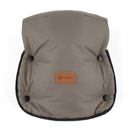 PETITE&MARS - KOMPLEKTS Bērnu ratu maiss 4in1 ARCTIC + stroller roka muffs FURRY Mocha Mousse