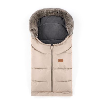 PETITE&MARS - KOMPLEKTS Bērnu ratu maiss 4in1 ARCTIC + stroller roka muffs FURRY roze Petal