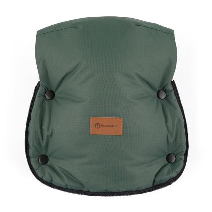 PETITE&MARS - KOMPLEKTS Bērnu ratu maiss 4in1 ARCTIC + stroller roka muffs FURRY Veritable Khaki