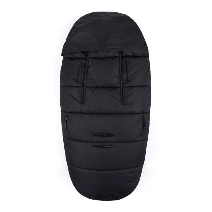 PETITE&MARS - KOMPLEKTS Bērnu ratu maiss 4in1 COMFY + stroller roka muffs FURRY Forever Black