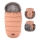PETITE&MARS - KOMPLEKTS Bērnu ratu maiss 4in1 COMFY + stroller roka muffs FURRY Pastel Peach