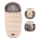 PETITE&MARS - KOMPLEKTS Bērnu ratu maiss 4in1 COMFY + stroller roka muffs FURRY roze Petal
