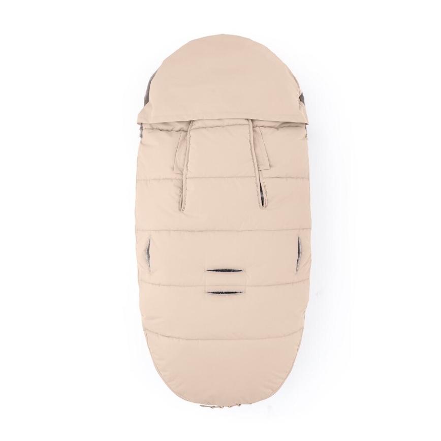 PETITE&MARS - KOMPLEKTS Bērnu ratu maiss 4in1 COMFY + stroller roka muffs FURRY roze Petal