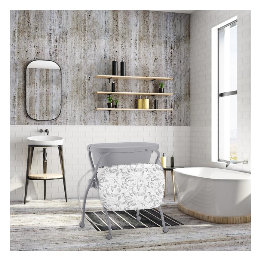 PETITE&MARS - Pārtinamais galds ar vannu SPA 3in1 pelēka