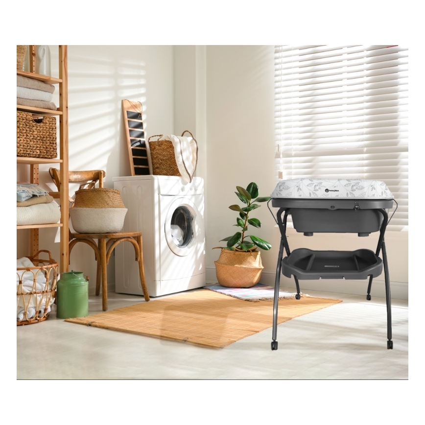 PETITE&MARS - Pārtinamais galds ar vannu SPA 3in1 pelēka