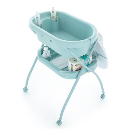 PETITE&MARS - Pārtinamais galds ar vannu SPA 3in1 piparmētru krāsa