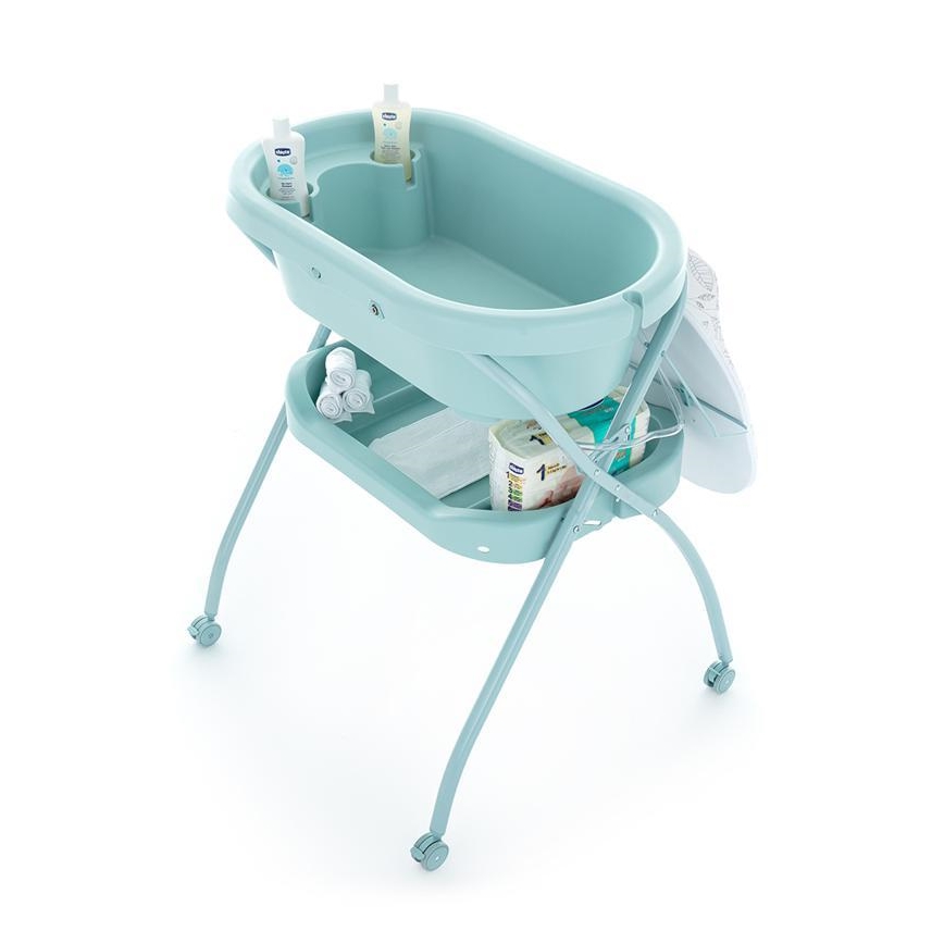 PETITE&MARS - Pārtinamais galds ar vannu SPA 3in1 piparmētru krāsa