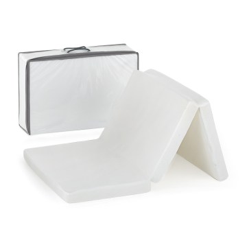 PETITE&MARS - Salokāms ceļojuma matracis FOLDIE 120x60 cm balts