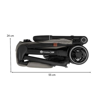 PETITE&MARS - Sporta rati ZIP Velvet Grey