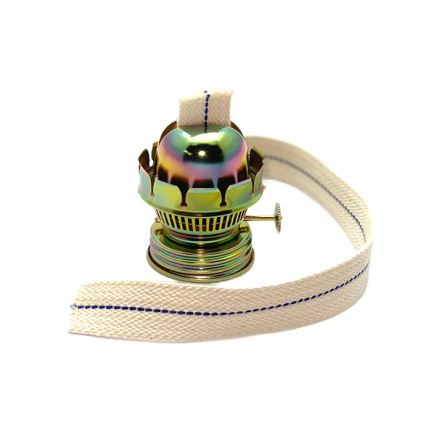 Petrolejas lampa KLÁRA, 34 cm, mežzaļa