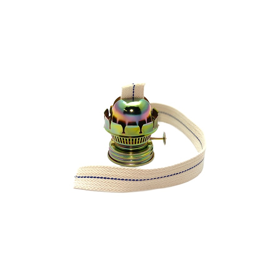 Petrolejas lampa KLÁRA, 34 cm, mežzaļa