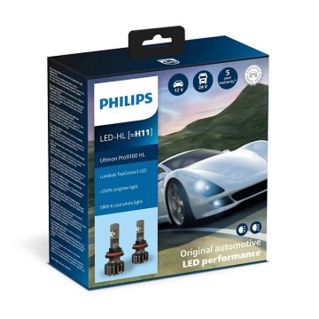 Philips 11362U91X2 - KOMPLEKTS 2x LED Auto spuldze Ultinon 9100 H11 PGJ19-2/13,2W/12/24V 5800K