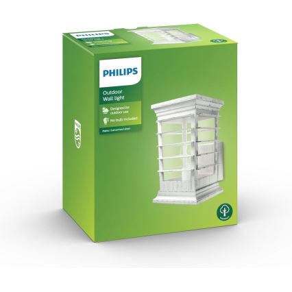 Philips 15280/18/PN - Āra sienas gaismeklis PATIO 1xE27/60W/230V IP44