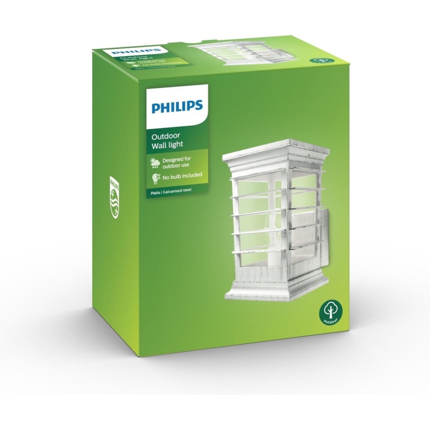 Philips 15280/18/PN - Āra sienas gaismeklis PATIO 1xE27/60W/230V IP44