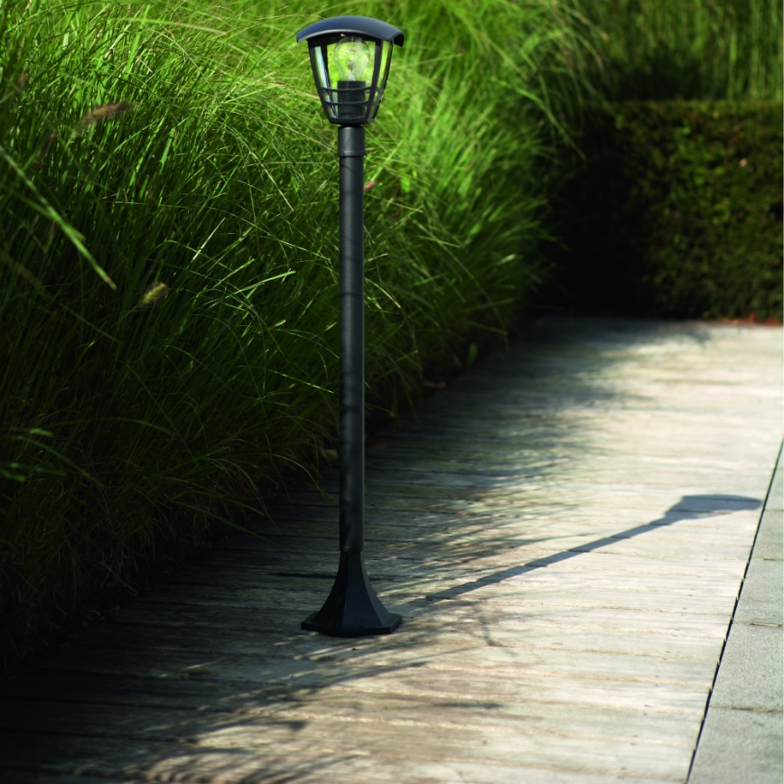 Philips 15383/30/16 - Āra lampa MYGARDEN CREEK 1xE27/60W/230V melns IP44