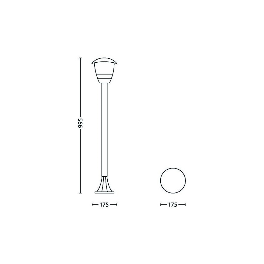 Philips - Āra lampa 1xE27/60W/230V IP44